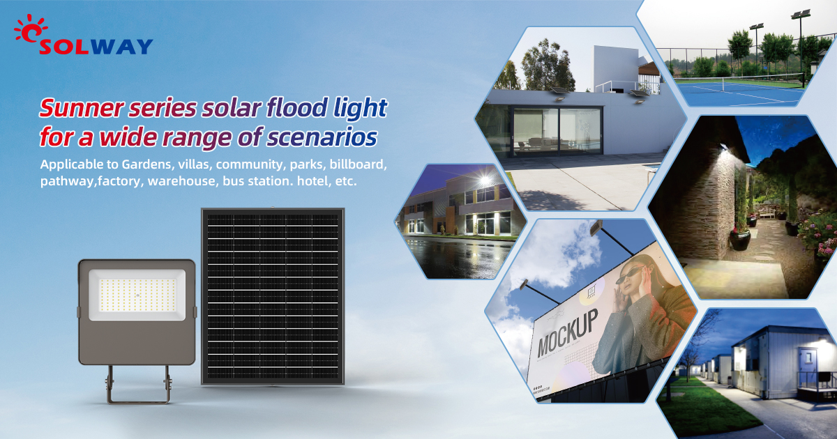 Sunner series solar flood light