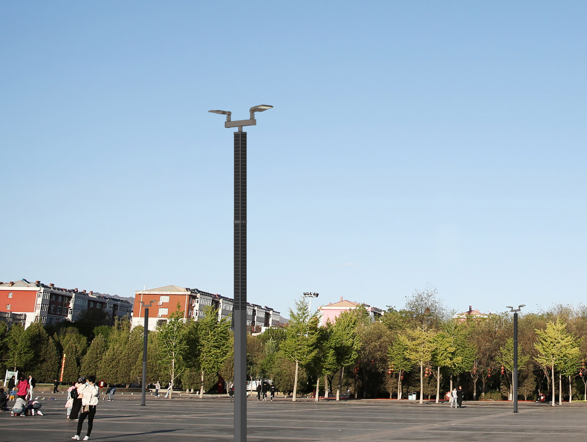 ISPL-AL Vertical Solar PV poles project case