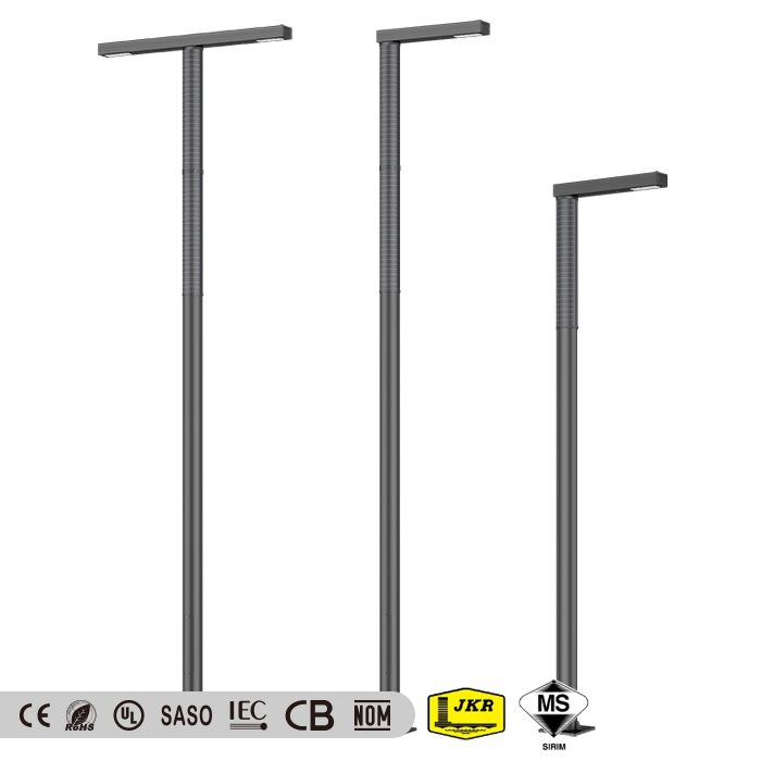 ISPL-C-GW Series Round shape vertical Solar PV poles