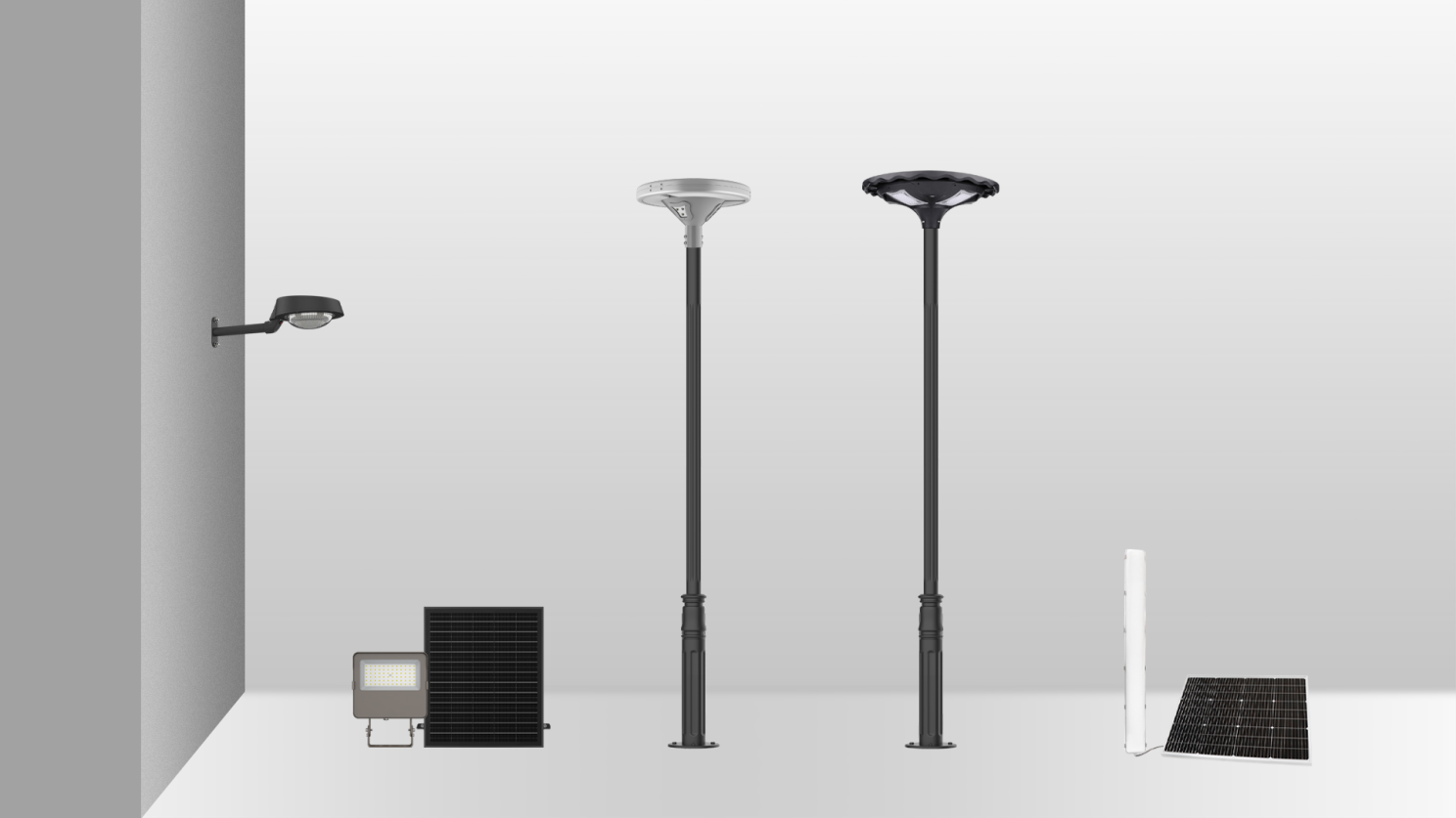 What is the relationship between the brightness and wattage of a solar light?