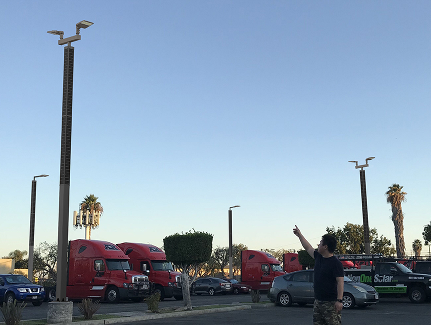 ISPL-AL Vertical Solar PV poles project case