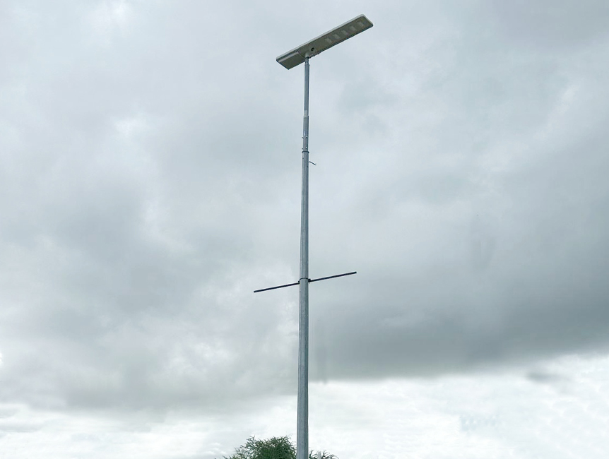 Solway Solar Panel 8-meter Height Solar Street Lamp Project Case