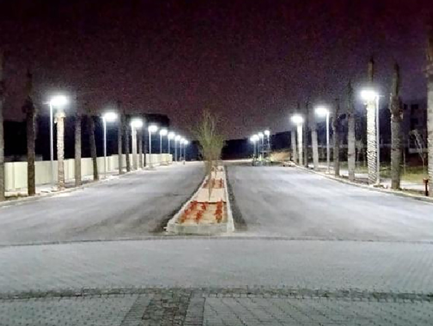 Airship series all in one solar street light project case