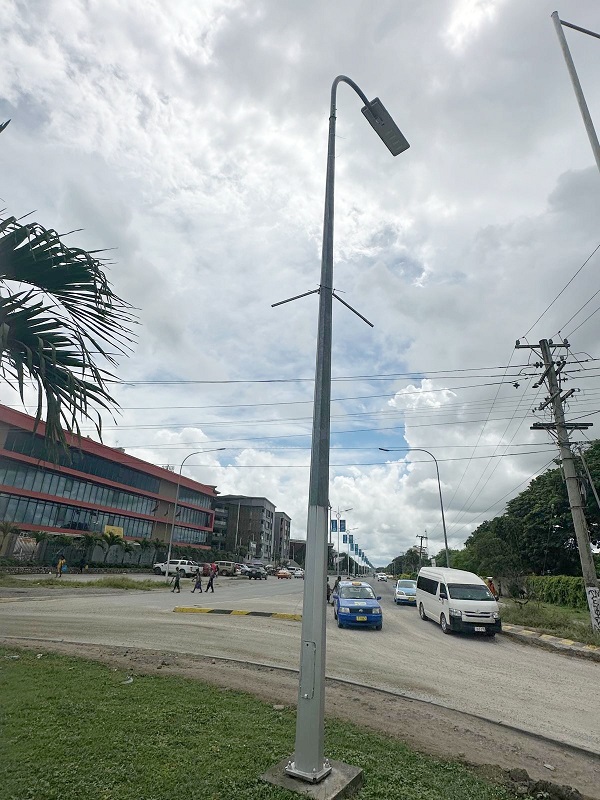 Solway Solar Panel 8-meter Height Solar Street Lamp Project Case