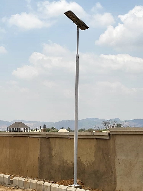 Solway 5.5-Meter ASP PLUS-3E All-in-One Solar Street Light Project in Nigeria
