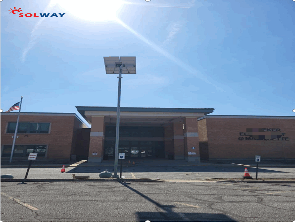 Solway Sonic series solar parking lot project case in America