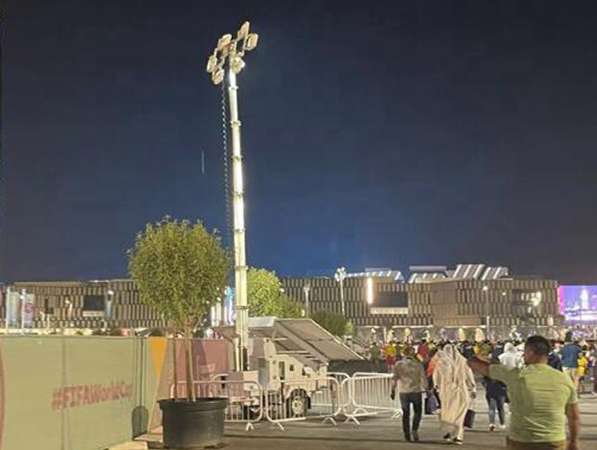 Case studies of outdoor emergency lighting projects in North American shopping malls