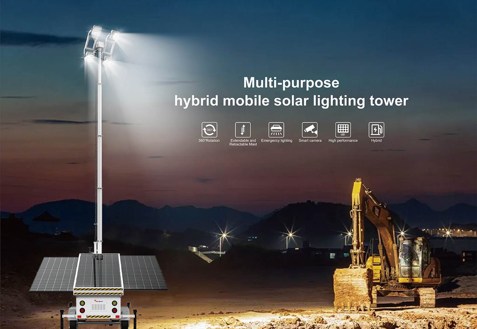 solar hybrid lighting tower solar hybrid lighting tower