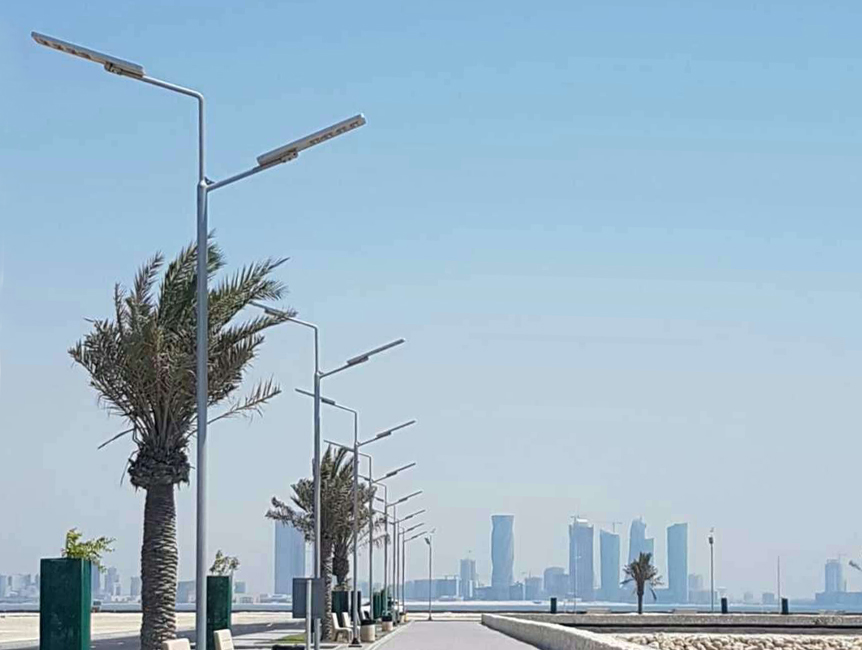 Airship series all in one bright solar street light project case