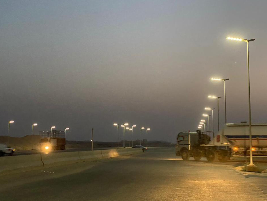 A municipal streetlight project in Africa