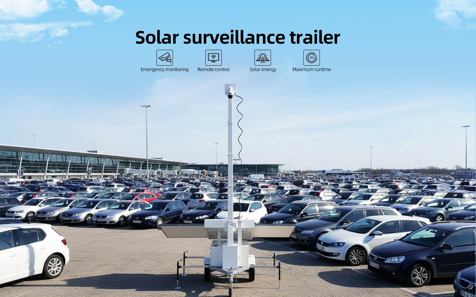 Mobile Solar Surveillance Trailer Tower(图1)