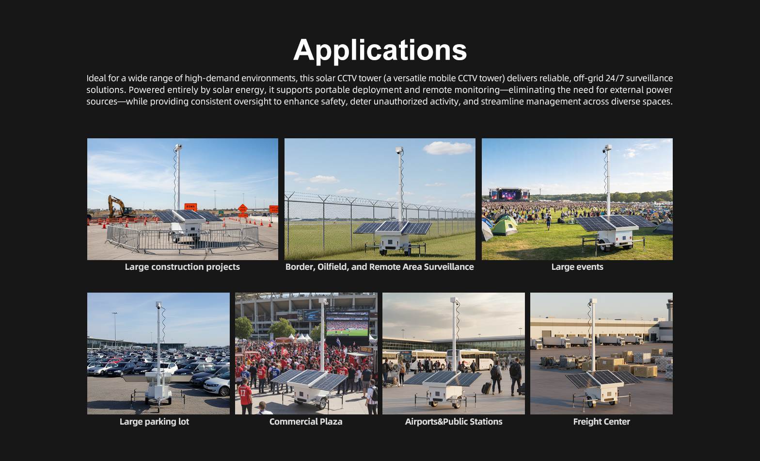 Mobile Solar Surveillance Trailer Tower(图4)