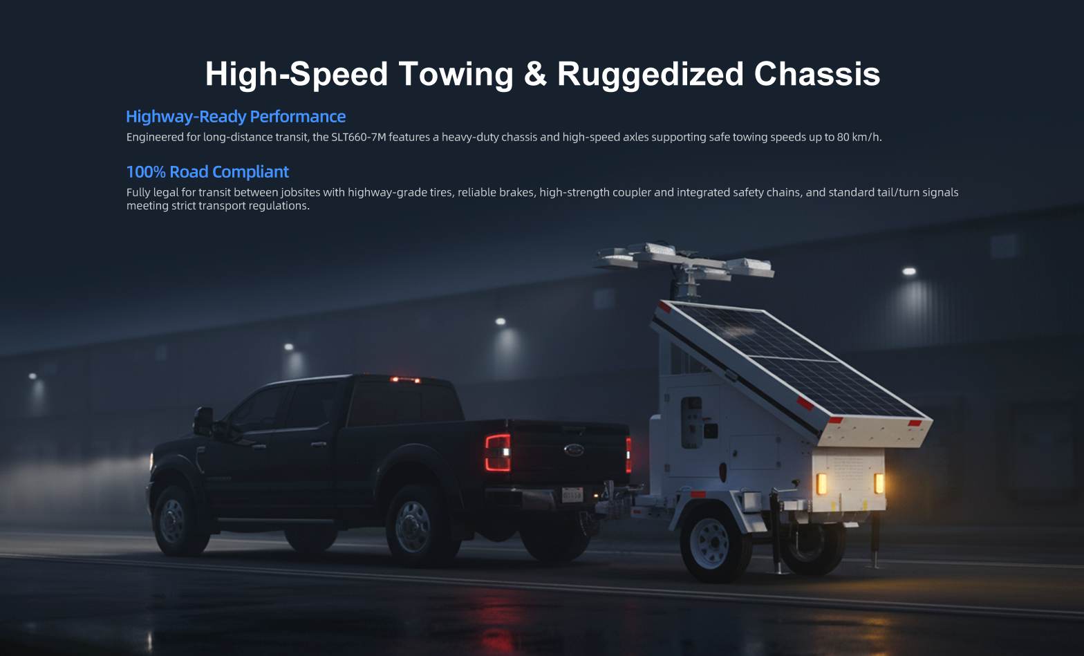 94000LM Mobile Solar Powered Lighting Tower manufacturers(图4)