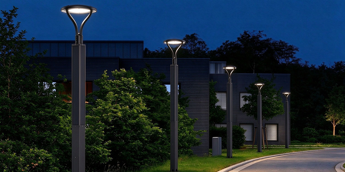 Customized High-End Photovoltaic Solar Light Pole Solution for Real Estate Developments