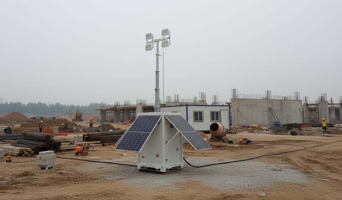 Heavy-Duty Skid-Mounted Solar Light Tower